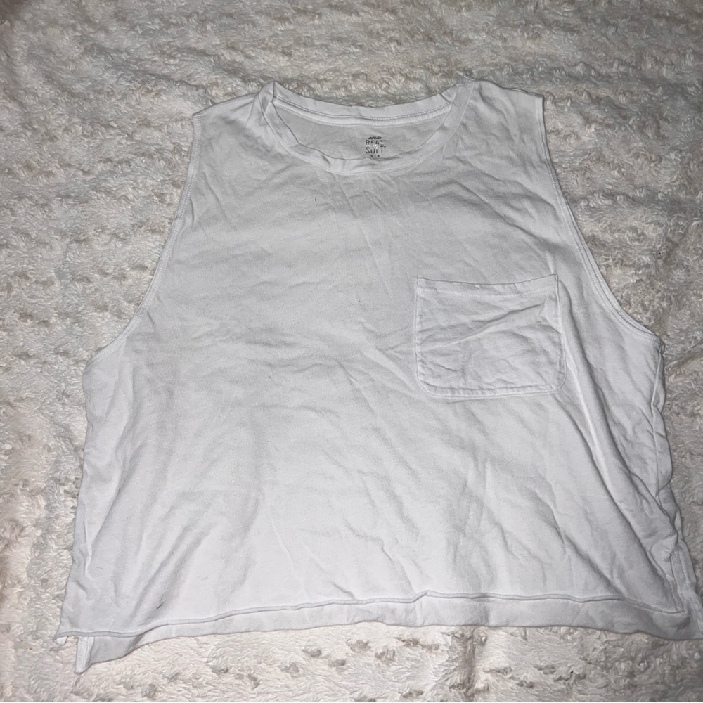 Aerie oversized white tank top (worn once)